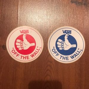 Vintage 80’s Vans off the Wall stickers